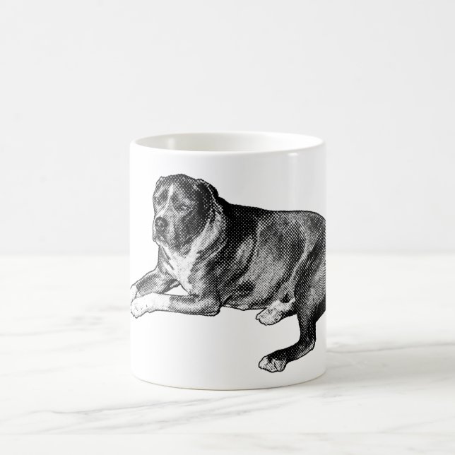 Comic Halftone Pup – Cozy Mug Kaffeetasse (Mittel)