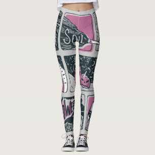 Comic Halloween: Spaß-Illustration Leggings