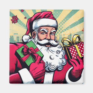 Comic-Heiliger-Nikolaus/Weihnachten  Magnet
