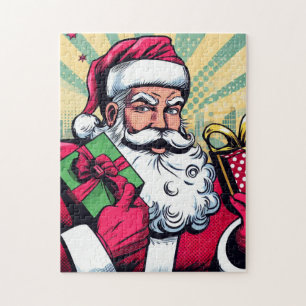 Comic-Heiliger-Nikolaus/Weihnachten Puzzle
