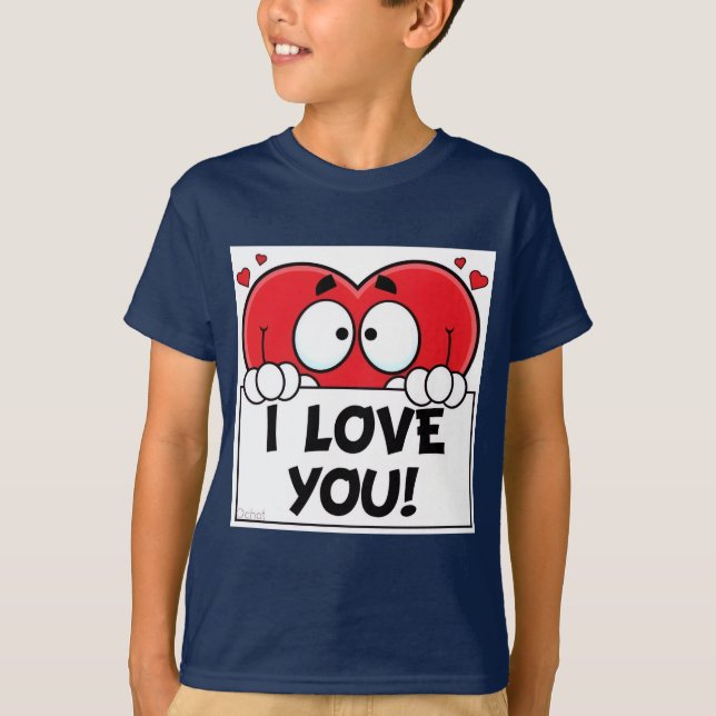 Comic-Herz  T-Shirt (Vorderseite)