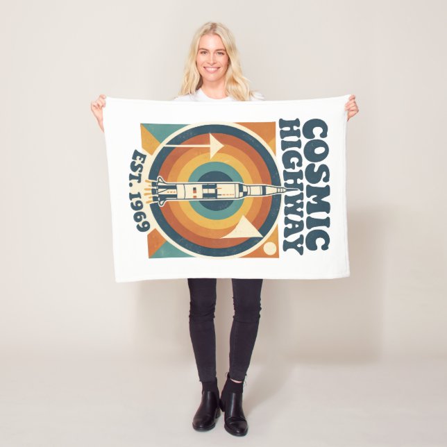 Comic Highway – Fun Pop Art für Comic-Fans Fleecedecke (Beispiel)