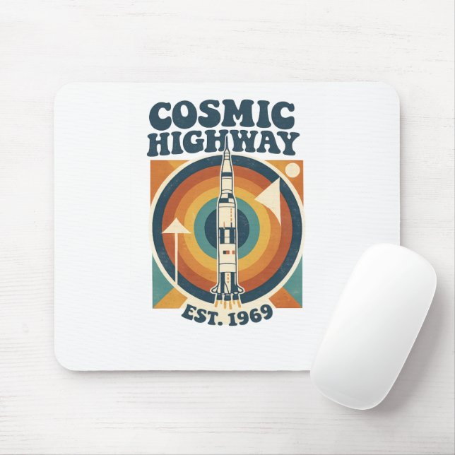 Comic Highway – Lustige Pop Art für Comic-Fans Mousepad (Mit Mouse)