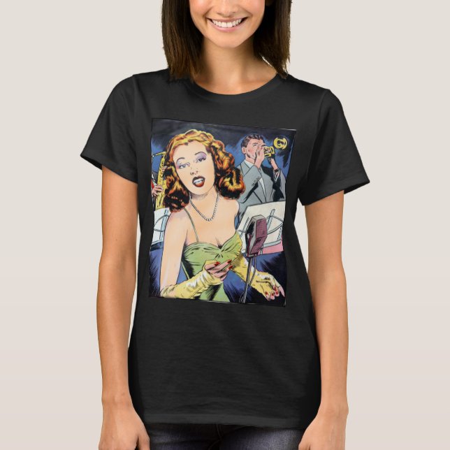 Comic Hollywood Glamour 1950 T-Shirt (Vorderseite)