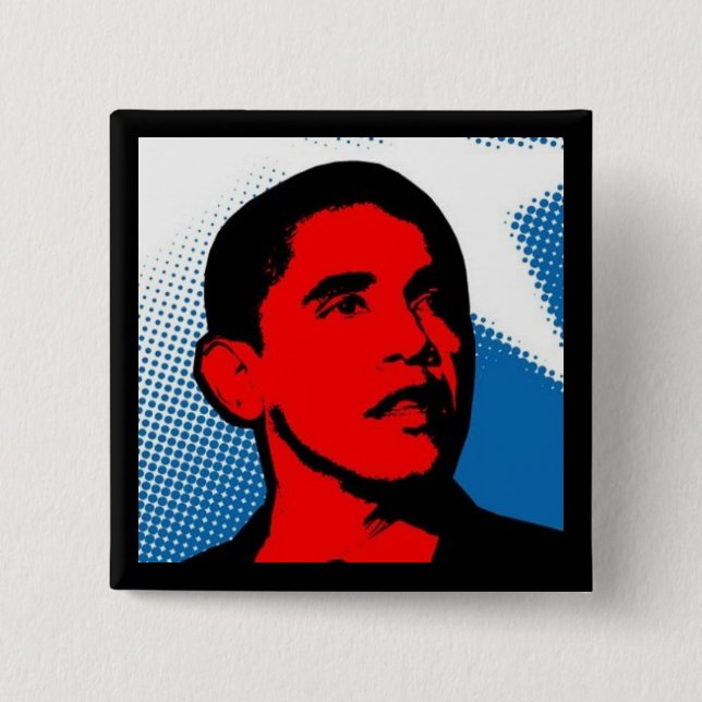 Comic-Industrie für Obama-Knopf Button (Vorderseite)