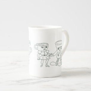 Comic-Jahrestags-Tasse Prozellantasse