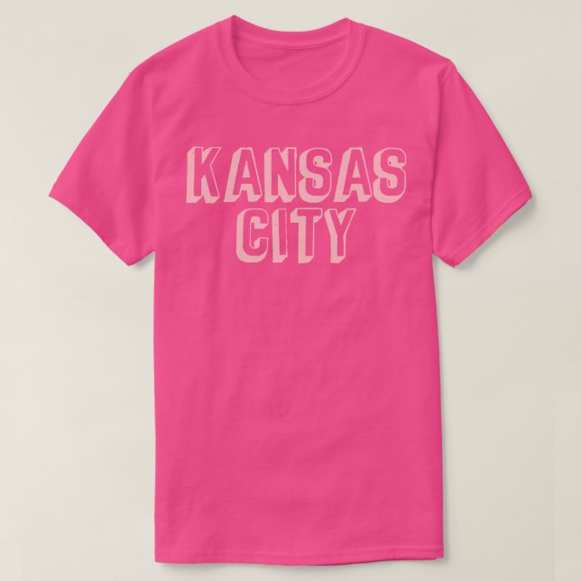 Comic Kansas City Block Light Pink T-Shirt (Design vorne)