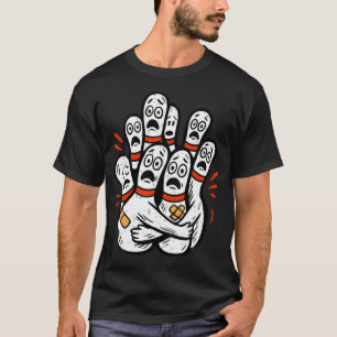 Comic-Kegel-Scheu lustiger Bowling-Sport Pla T-Shirt