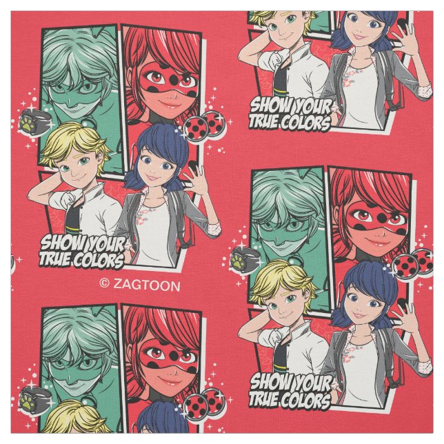 Comic Marinette & Adrien Stoff (Muster)