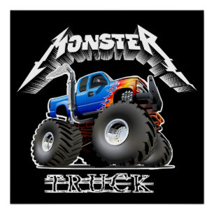 Comic-Monstertruck Poster