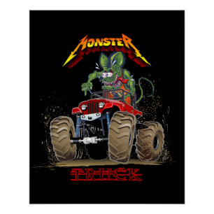 Comic-Monstertruck Poster