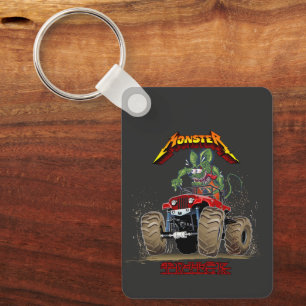 Comic-Monstertruck Schlüsselanhänger