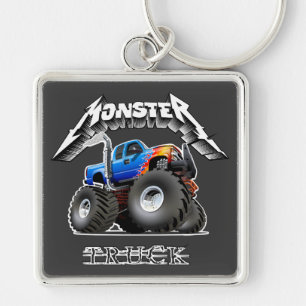 Comic-Monstertruck Schlüsselanhänger