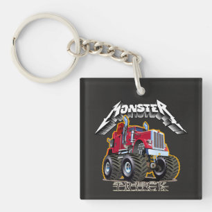 Comic-Monstertruck Schlüsselanhänger