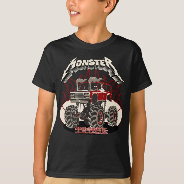 Comic-Monstertruck T-Shirt (Vorderseite)