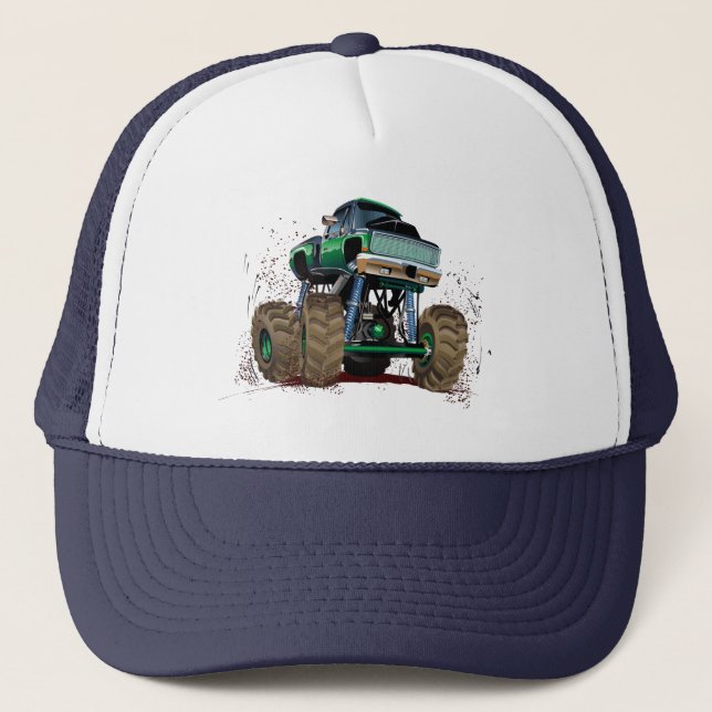 Comic-Monstertruck Truckerkappe (Vorderseite)
