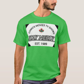 Comic MoviesV Shows Bleibe Nerdy Est 1989 T-Shirt