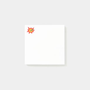 Comic-Nachhinweise Post-it Klebezettel