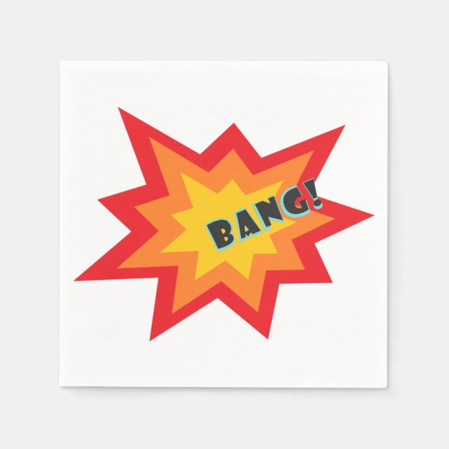 Comic Napkins für Party Serviette (Vorderseite)