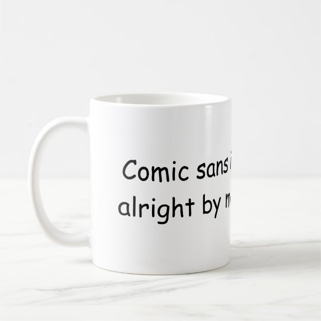 Comic ohne ist gut durch mich tasse (Links)