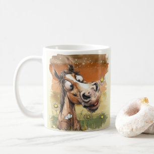 Comic-Pferd Kaffeetasse