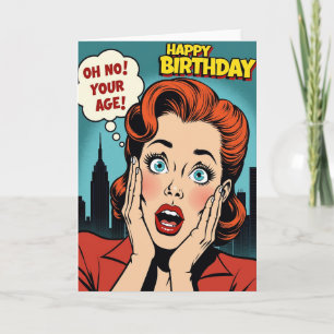 Comic Pop Art Geburtstagskarte Karte