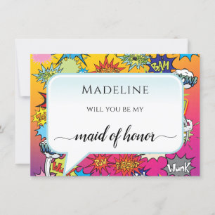 Comic Pop Art 💥 🎨 Hochzeit Graffiti Trauzeugin