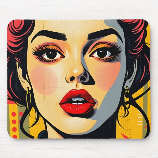 Comic Pop Art Mouse Pad Mousepad (Vorne)