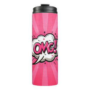Comic Pop Art OMG! Thermosbecher