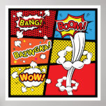 Comic Pop Art Poster<br><div class="desc">Illustrator für Comic</div>