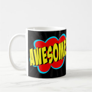 Comic Pop Art Red Yellow PHANTASTISCH Novelle Funn Kaffeetasse