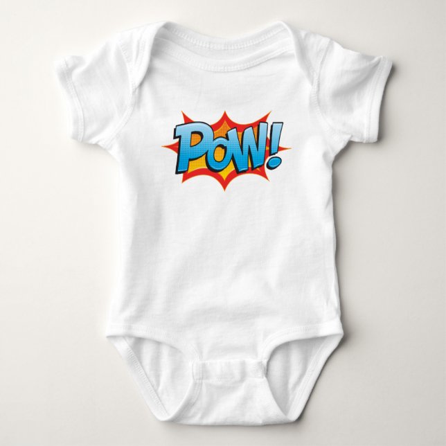 Comic Pow! Baby Strampler (Vorderseite)