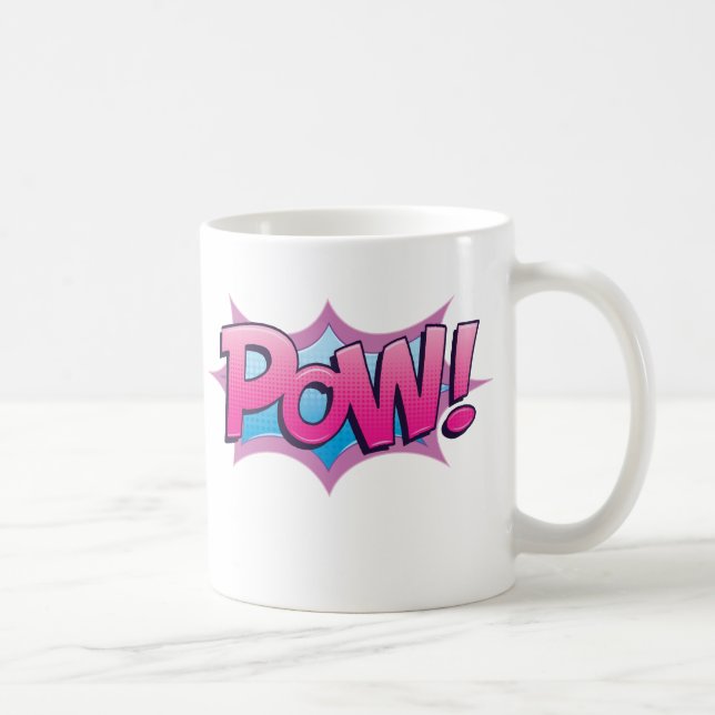 Comic Pow! Kaffeetasse (Rechts)