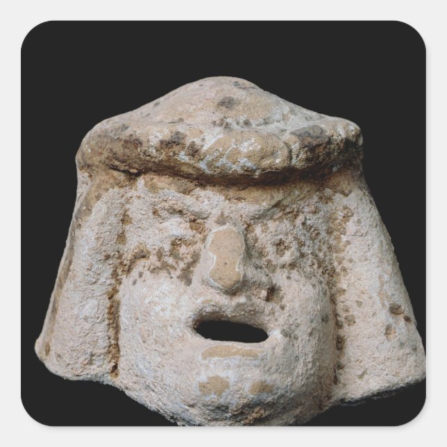 Comic Quadratischer Aufkleber (Vorderseite)