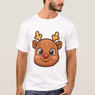 Comic-Rentier-Rot-Nase-T-Shirt T-Shirt