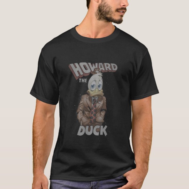 Comic Retro Classic Howard Der Duck Space T-Shirt (Vorderseite)