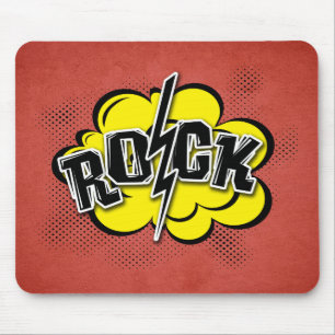 Comic-Rock-Abbildung Mousepad