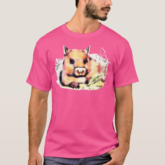 Comic "Ruhen" von Wombat T-Shirt (Vorderseite)