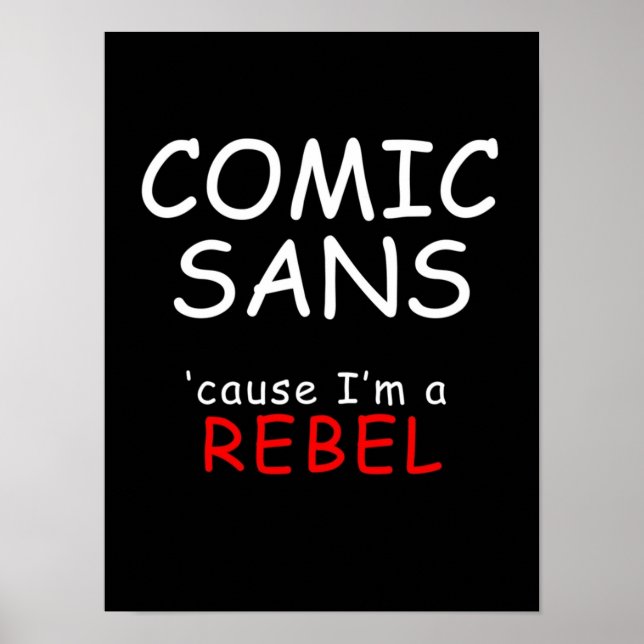 COMIC SANS POSTER (Vorne)