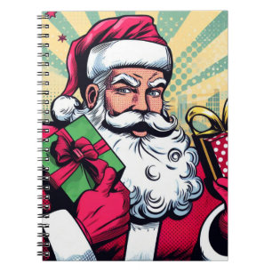 Comic Santa/Weihnachten Notizblock