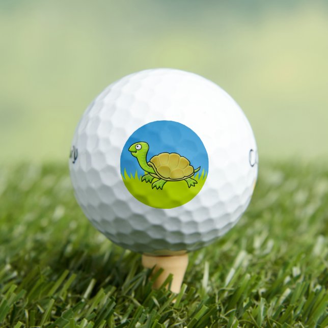Comic-Schildkröte Golfball (Insitu T-Shirt)