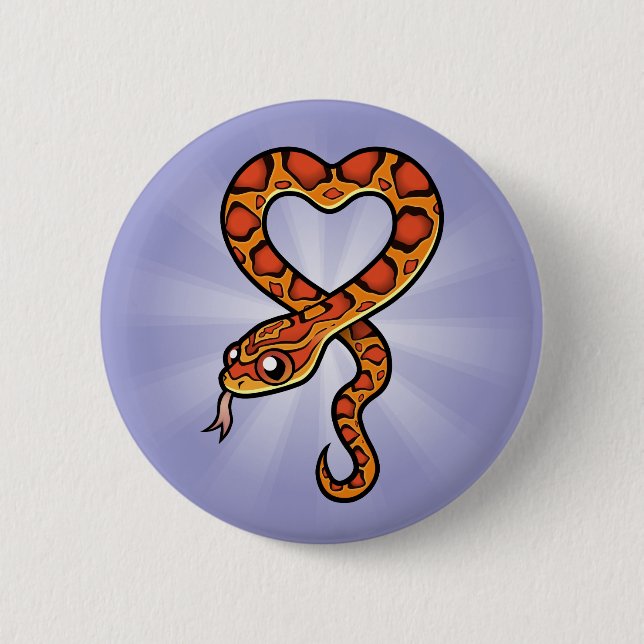 Comic-Schlange Button (Vorderseite)