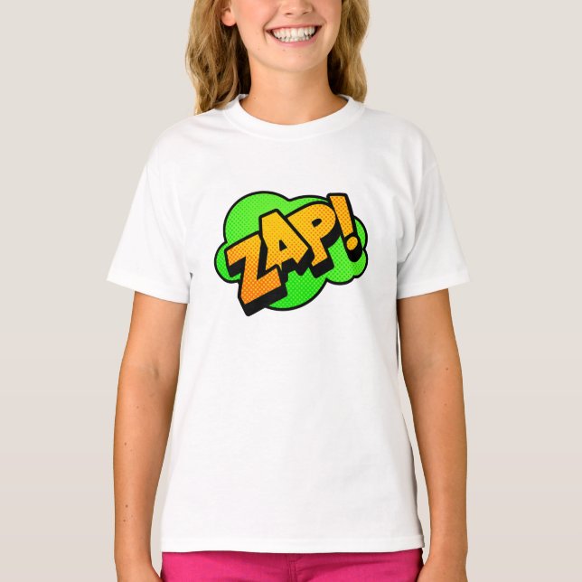 Comic Schriftart Zap T-Shirt (Vorderseite)