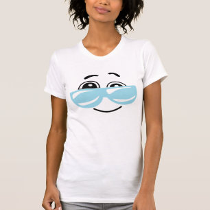 Comic Shades Smirk Emoticon T-Shirt