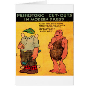 Comic-Strip-Caveman-Papierpuppe aus den 1930er Jah
