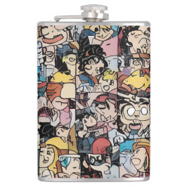 Comic Strip Flachmann