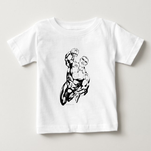 Comic Style - Aufblasen, Schwarz und Weiß Baby T-shirt (Vorderseite)
