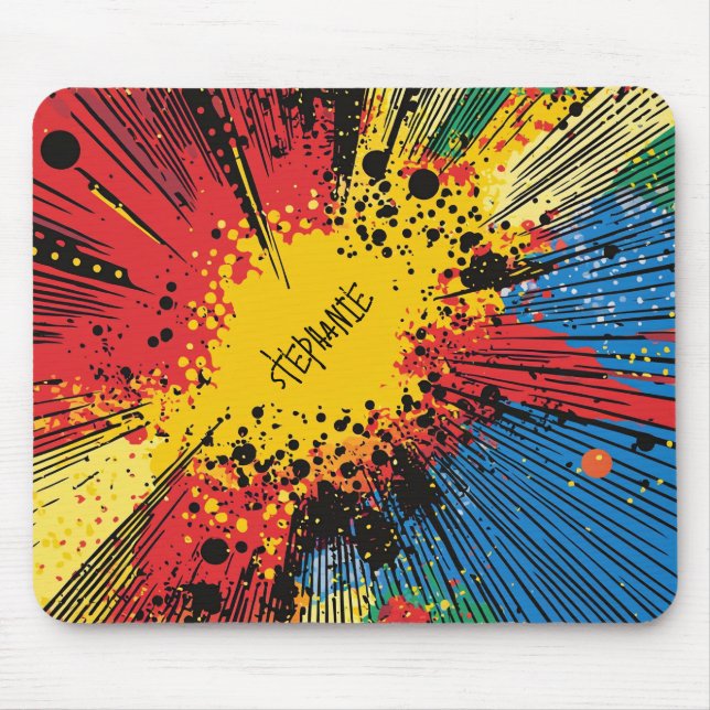 Comic Style Pop Art Explosion (10) Mousepad (Vorne)