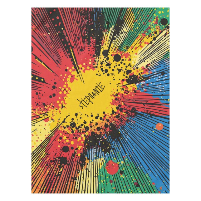 Comic Style Pop Art Explosion (10) Tischdecke (Vorderseite)