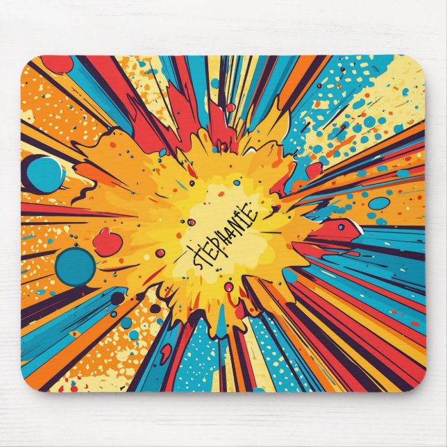 Comic Style Pop Art Explosion (11) Mousepad (Vorne)
